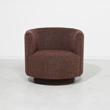 Mocha Caramel Camilla Upholstered Swivel Tub Chair